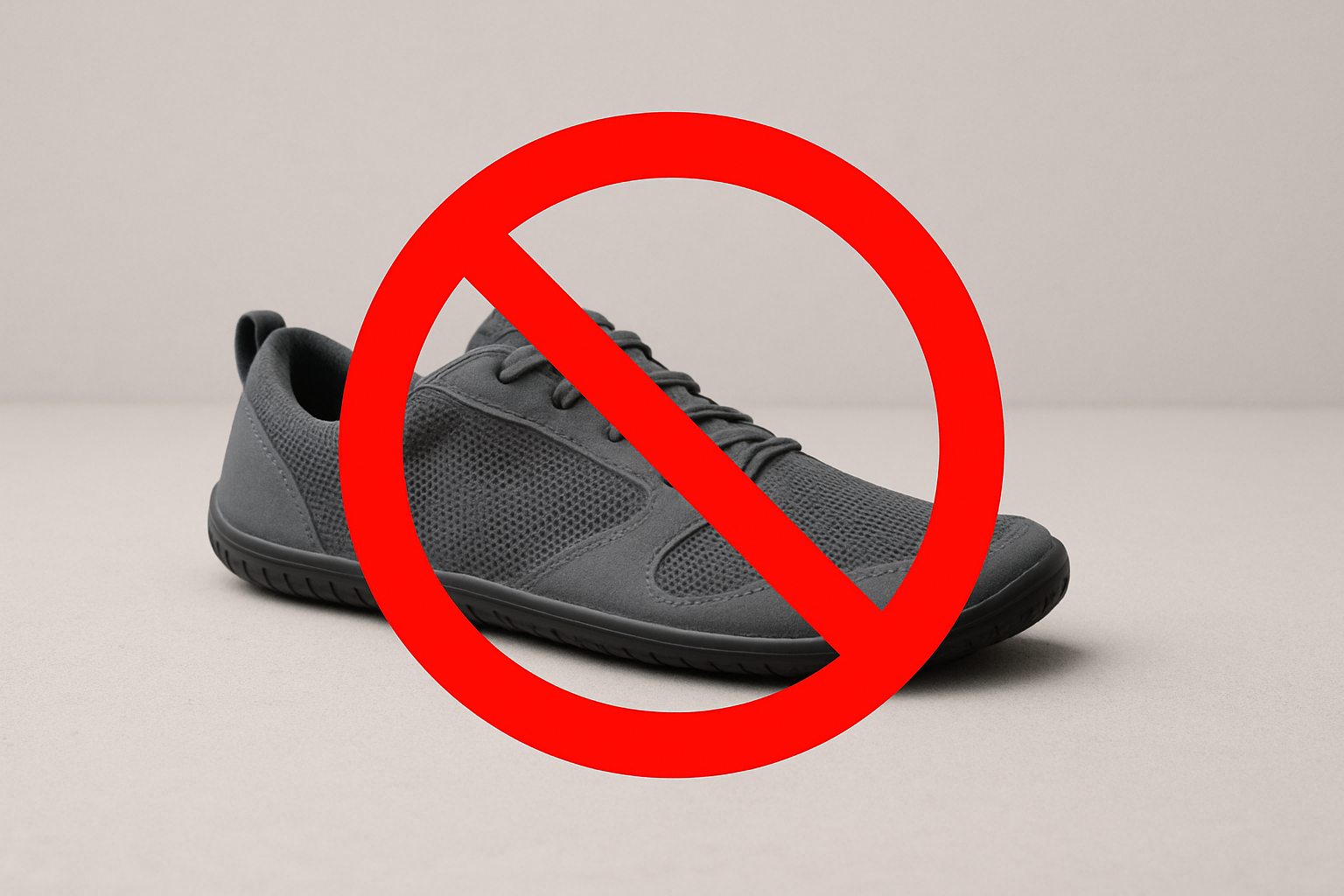 wanneer geen barefoot schoenen